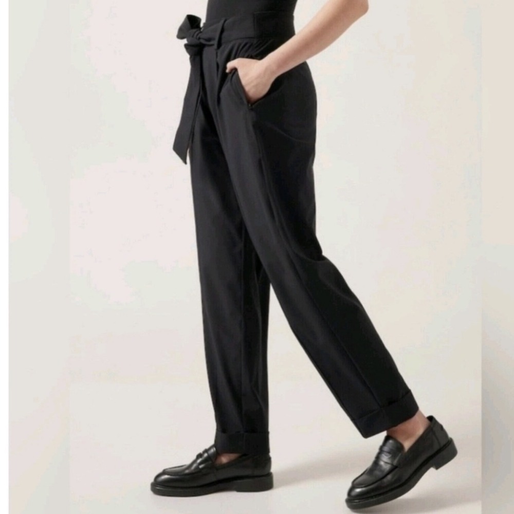 ATHLETA‎ Bcalck Cardiff Plats Pull on Causal Size 4